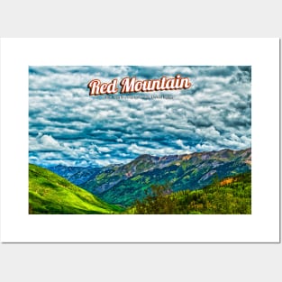 Red Mountain Creek Valley on the San Juan Skyway Posters and Art